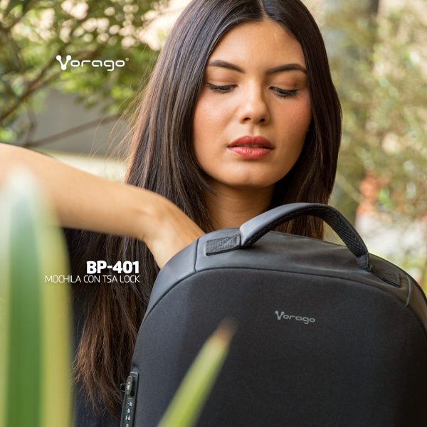 Vorago BP-401 mochila Negro Espuma de etileno vinil acetato (EVA), Poliéster - Imagen 2