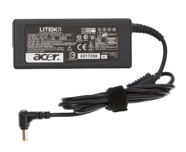 Generico AC-ACER adaptador e inversor de corriente Interior 65 W Negro