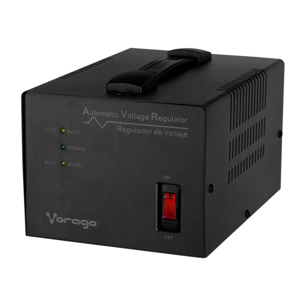 Vorago AVR-400 regulador de voltaje 4 salidas AC 120 V Negro