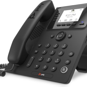 POLY Teléfono multimedia empresarial CCX 350 para Microsoft Teams y habilitado para PoE