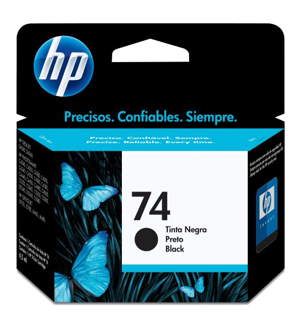 HP Cartucho original de tinta negra 74 - Imagen 4