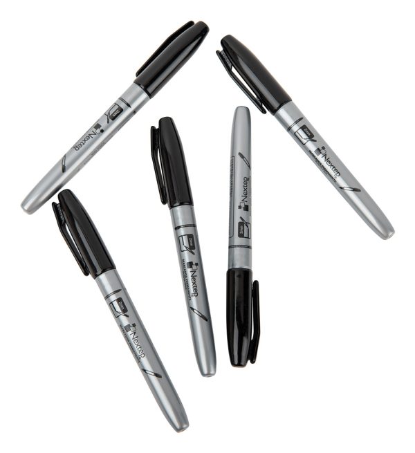 Nextep NE-070 marcador permanente Punta fina Negro 12 pieza(s) - Imagen 3