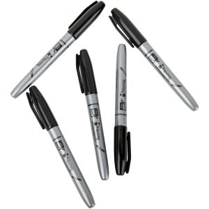 Nextep NE-070 marcador permanente Punta fina Negro 12 pieza(s)