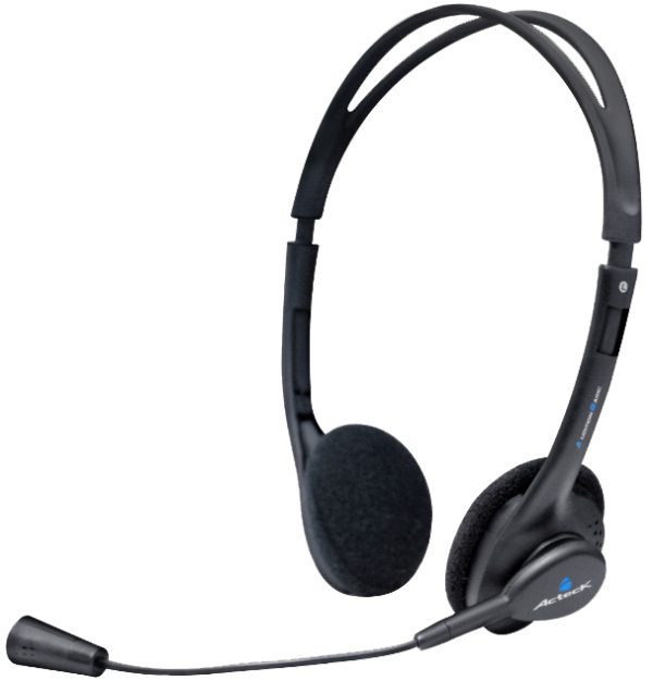Acteck AM-370 Auriculares Alámbrico Oficina/Centro de llamadas Negro - Imagen 2