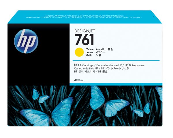 HP Cartucho de tinta DesignJet 761 de 400 ml amarillo