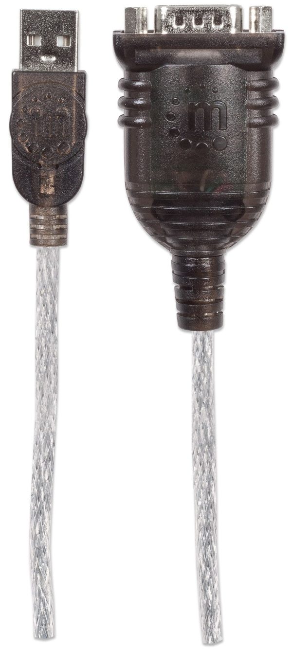 Manhattan 151856 cable de serie Plata 0,45 m USB A Serial/COM/RS232/DB9 - Imagen 4