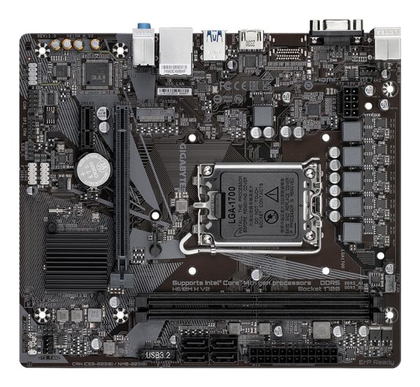 GIGABYTE H610M H V2 placa base Intel H610 Express LGA 1700 micro ATX - Imagen 4