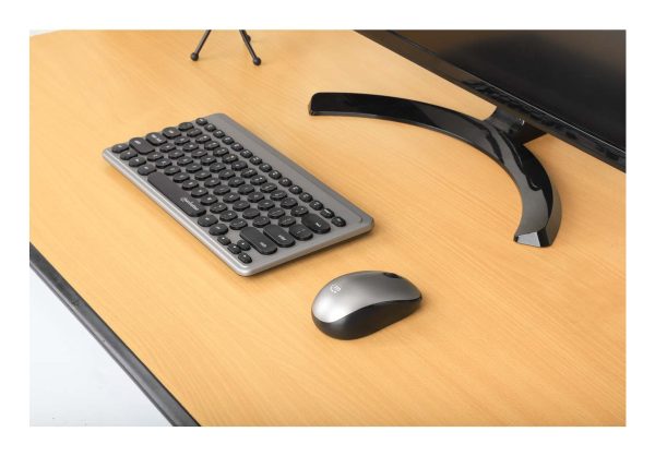 Manhattan 180795 teclado Ratón incluido Universal RF inalámbrico QWERTY Negro, Plata - Imagen 2