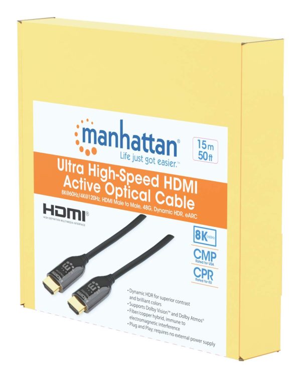 Manhattan 356176 cable HDMI 15 m HDMI tipo A (Estándar) Negro - Imagen 2