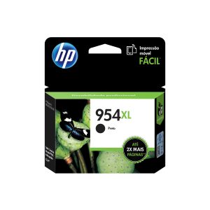 HP Cartucho original de tinta negra de alto rendimiento 954XL