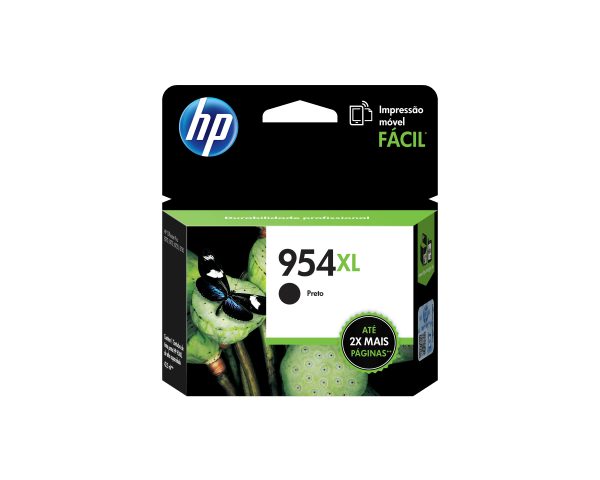 HP Cartucho original de tinta negra de alto rendimiento 954XL