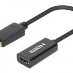 Manhattan 153713 cambiador de género para cable DisplayPort HDMI Negro