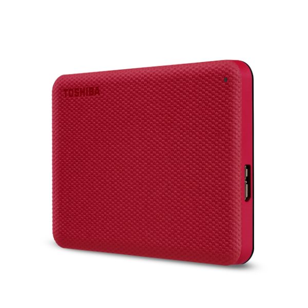 Toshiba Canvio Advance disco duro externo 1 TB 2.5" Micro-USB B 3.2 Gen 1 (3.1 Gen 1) Rojo - Imagen 3