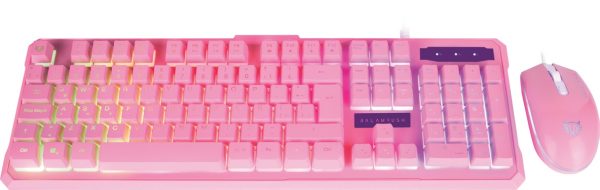 Balam Rush SQUAD KTM330 teclado Ratón incluido Hogar USB Español Rosa - Imagen 2