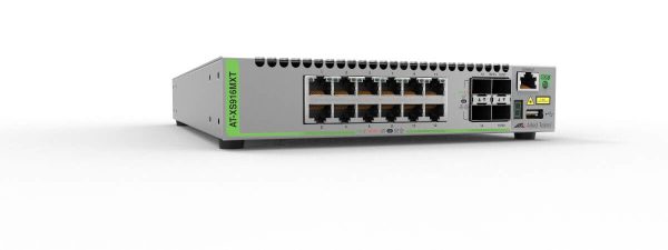 Allied Telesis AT-XS916MXT-10 dispositivo de redes Gestionado L3 10G Ethernet (100/1000/10000) Gris - Imagen 2