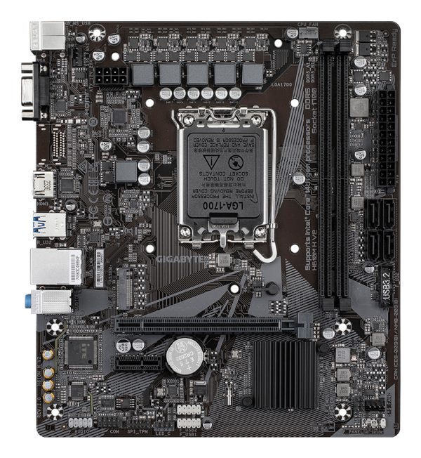 GIGABYTE H610M H V2 placa base Intel H610 Express LGA 1700 micro ATX - Imagen 2