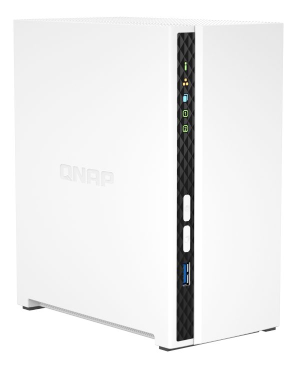 QNAP TS-233 NAS Torre ARM Cortex-A55 2 GB 0 TB QNAP QTS Blanco - Imagen 4