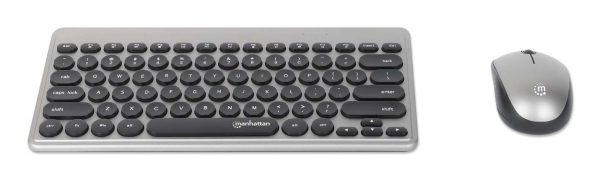 Manhattan 180795 teclado Ratón incluido Universal RF inalámbrico QWERTY Negro, Plata - Imagen 3