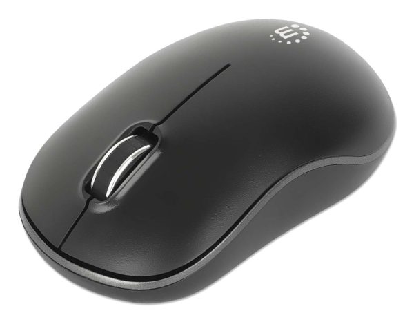Manhattan 190374 ratón Universal Ambidextro RF inalámbrico Óptico 1200 DPI