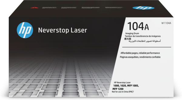 HP Tambor de creación de imágenes láser original 104A negro