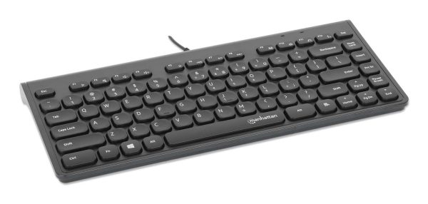 Manhattan 180702 teclado Oficina USB QWERTY Negro - Imagen 3