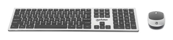 Manhattan 180788 teclado Ratón incluido Universal RF inalámbrico QWERTY Negro, Plata - Imagen 4