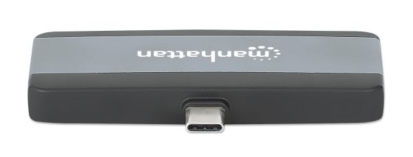 Manhattan 190404 base para portátil y replicador de puertos Alámbrico USB 3.2 Gen 2 (3.1 Gen 2) Type-C Gris - Imagen 2
