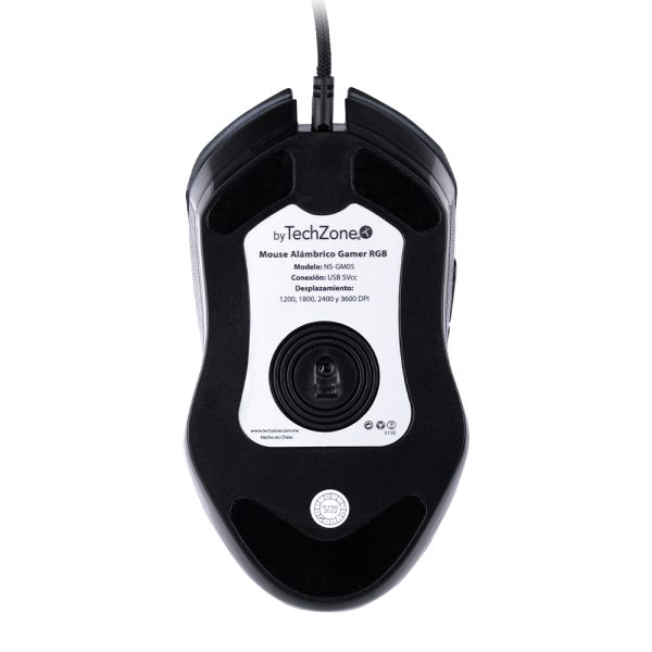 TechZone NS-GM05 ratón Juego Ambidextro USB tipo A 3600 DPI - Imagen 4