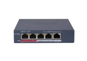Hikvision DS-3E1105P-EI/M switch Gestionado Fast Ethernet (10/100) Energía sobre Ethernet (PoE) Gris