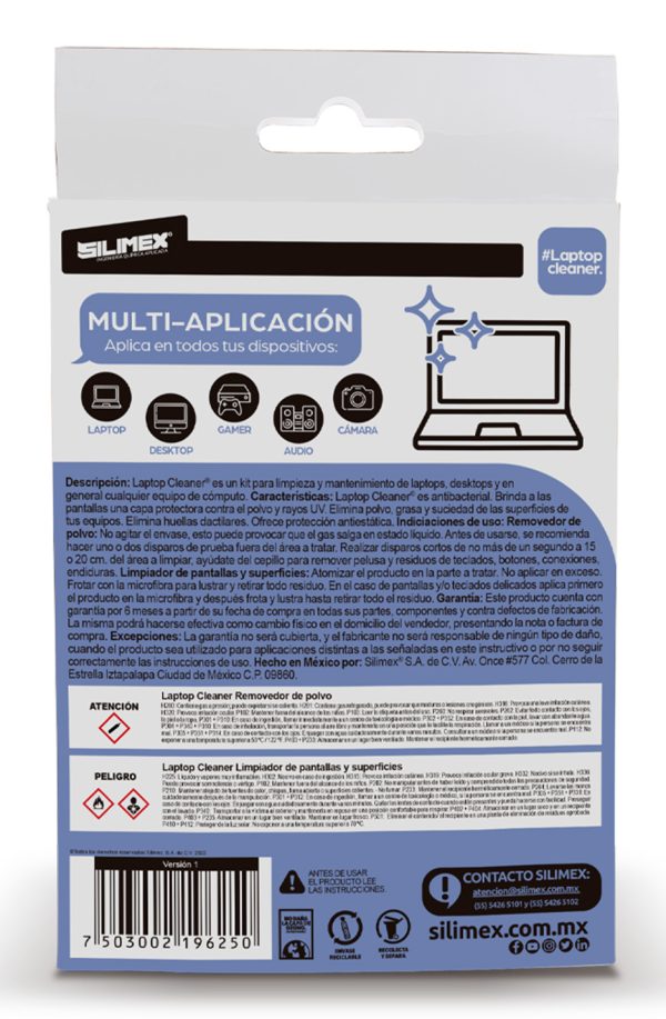 Silimex kit Laptop Cleaner Teléfono móvil/smartphone, Portátil, Pantallas / Plásticos, PC Tableta Kit de limpieza para equipos - Imagen 3