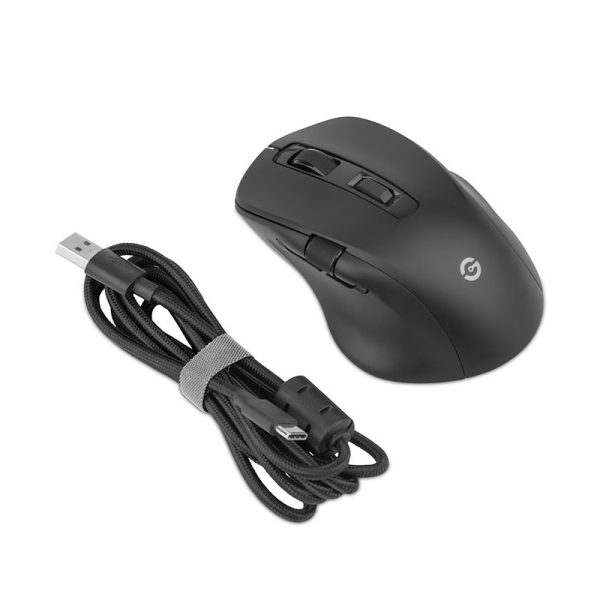 Getttech GGM-RGBTR-01 ratón Universal mano derecha RF Wireless + Bluetooth + USB Type-A Óptico 6400 DPI - Imagen 2