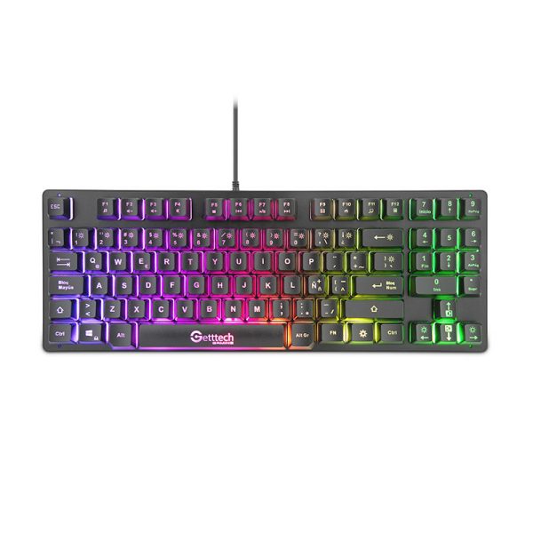 Getttech GPK-ESMWR-G2 teclado Juego USB Negro