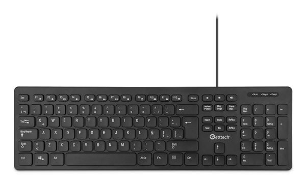 Getttech GGK-ESMWR-01 teclado Oficina USB Negro