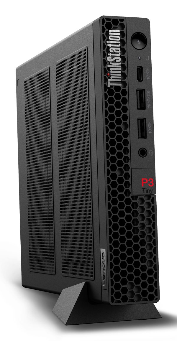 Lenovo ThinkStation P3 Tiny Intel® Core™ i7 i7-14700 16 GB DDR5-SDRAM 512 GB SSD NVIDIA T400 Windows 11 Pro Mini PC Puesto de trabajo Negro - Imagen 2