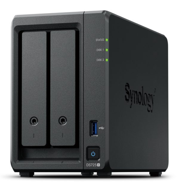 Synology DiskStation DS725+ servidor de almacenamiento NAS Ryzen Embedded R1600 4 GB DDR4 0 TB Negro - Imagen 3