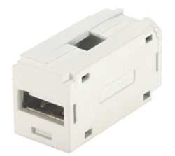 Panduit CMUSBAAIW cambiador de género para cable USB 2.0 A Blanco