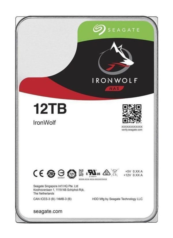 Seagate NAS HDD IronWolf disco duro interno 12 TB 7200 RPM 256 MB 3.5" Serial ATA III - Imagen 2