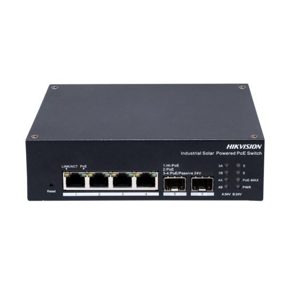 Hikvision DS-3T1506HP-EI-UPS switch Gestionado Gigabit Ethernet (10/100/1000) Energía sobre Ethernet (PoE) Escritorio Blanco - Imagen 2