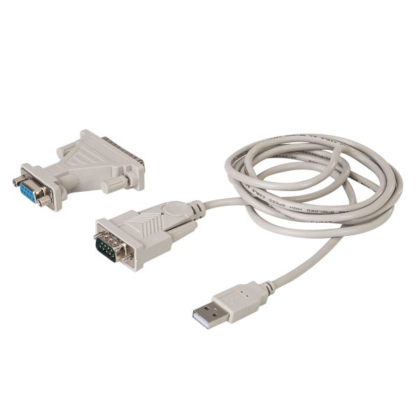 Steren USB-SER cable de serie Gris 1,8 m D-Sub (DB-9) USB tipo A - Imagen 2