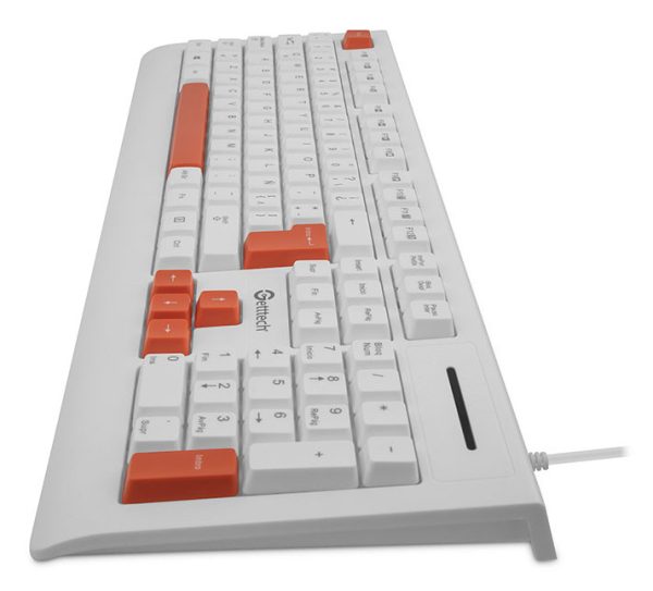 Getttech GGK-ESMWR-02-WH teclado Universal USB Blanco - Imagen 2