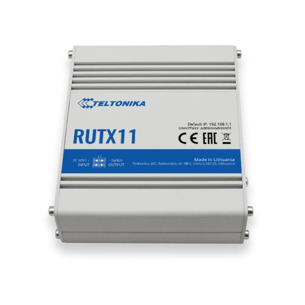 Teltonika RUTX11 router inalámbrico Gigabit Ethernet Doble banda (2,4 GHz / 5 GHz) 4G Gris - Imagen 3