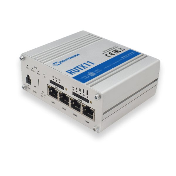 Teltonika RUTX11 router inalámbrico Gigabit Ethernet Doble banda (2,4 GHz / 5 GHz) 4G Gris - Imagen 4