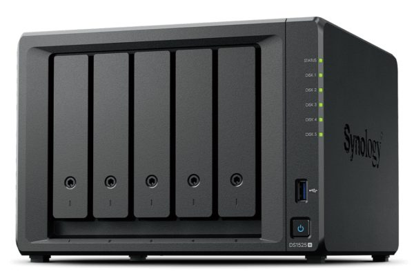 Synology DiskStation DS1525+ servidor de almacenamiento NAS Ryzen Embedded V1500B 8 GB DDR4 0 TB Negro - Imagen 3