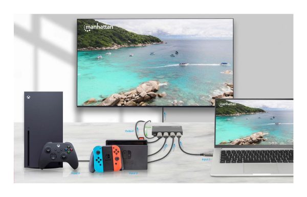 Manhattan 208222 interruptor de video HDMI - Imagen 4