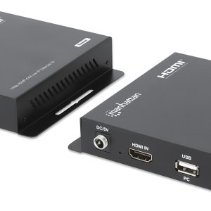 Manhattan 208413 extensor audio/video Transmisor y receptor de señales AV Negro