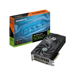 GIGABYTE GeForce RTX 5060 Ti EAGLE OC 8G Tarjeta Gráfica – 8 GB GDDR7, 128 bits, PCI-E 5.0, 2617 MHz Frecuencia del núcleo, 3 x DisplayPort, 1 x HDMI, GV-N506TEAGLE OC-8GD