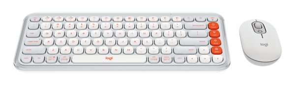 Logitech POP Icon Combo teclado Ratón incluido Universal Bluetooth QWERTY Español Naranja, Blanco - Imagen 2