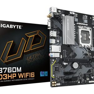 GIGABYTE B760M D3HP WIFI6 Placa base - Compatible con procesadores Intel Core 14ª generación, VRM digital de 4+1+1 fases, hasta 5600 MHz DDR5, 2x M.2 PCIe 4.0, Wi-Fi 6, LAN GbE, USB 3.2 Gen 1