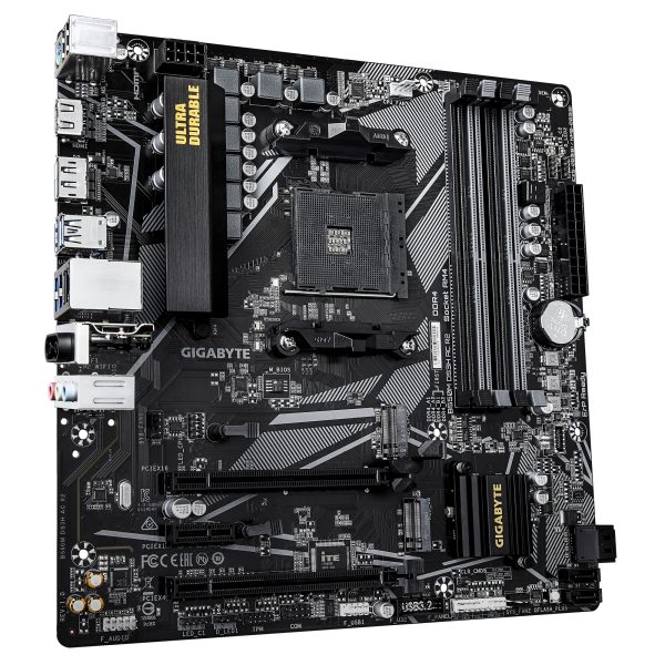 GIGABYTE B550M DS3H AC R2 Placa base - Procesadores AMD Ryzen 5000, VRM de 5+3 fases, hasta 4733 MHz DDR4 (O.C.), 1x M.2 PCIe 4.0 + 1x M.2 PCIe 3.0, Wi-Fi 5, LAN 1 GbE, USB 3.2 Gen 1 - Imagen 3