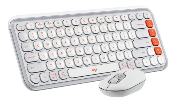 Logitech POP Icon Combo teclado Ratón incluido Universal Bluetooth QWERTY Español Naranja, Blanco - Imagen 3